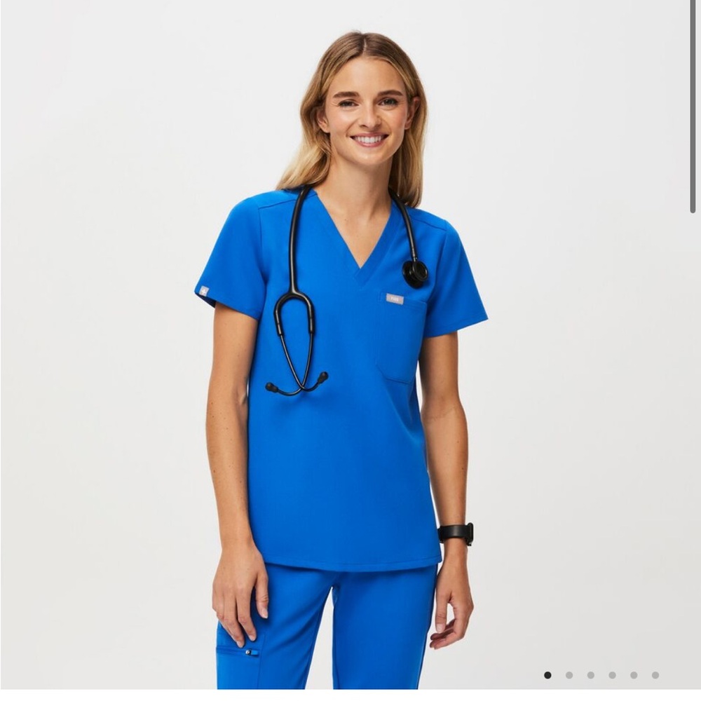 Figs | Royal Blue Scrub Top